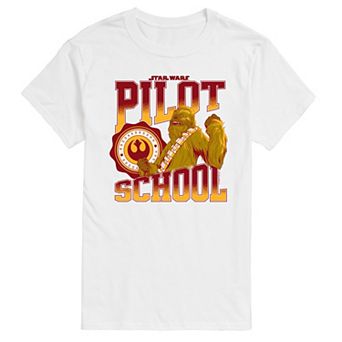 Men's Star Wars Pilot School Chewbacca Graphic Tee