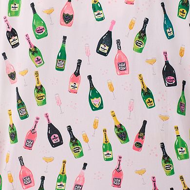 Plus Size Beauty Sleep Social Eloise 2-pc. Notch Long Sleeve Pajama Top & Pajama Bottoms Set