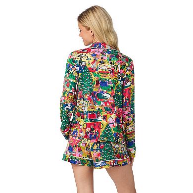 Women's Beauty Sleep Social 2-pc. Belle Long Sleeves Pajama Top & Pajama Shorts Set