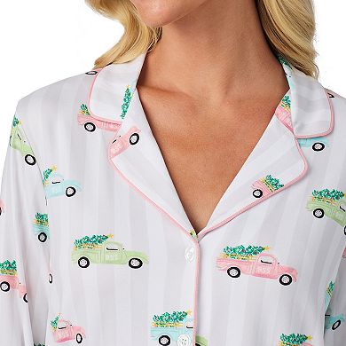 Women's Beauty Sleep Social 2-pc. Eloise Cozy Long Sleeve Pajama Top & Pajama Bottoms Set