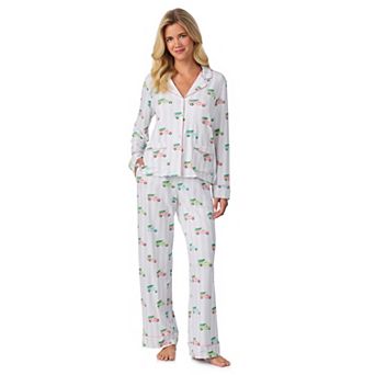 Women's Beauty Sleep Social 2 pc Eloise Cozy Long Sleeve Pajama Top & Pajama Bottoms Set