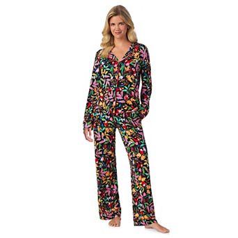 Women's Beauty Sleep Social 2 pc Eloise Cozy Long Sleeve Pajama Top & Pajama Bottoms Set