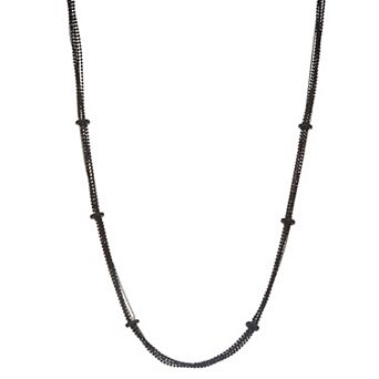 Simply Vera Vera Wang Jet Tone Multi-Chain Collar Necklace