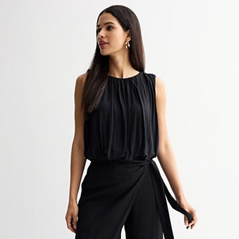 Women's INTEMPO™ Sleeveless Shirred Crop Top