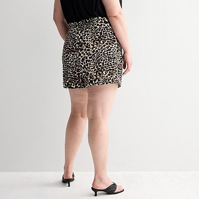 Plus Size INTEMPO™ Ruffle Shorts with Pockets