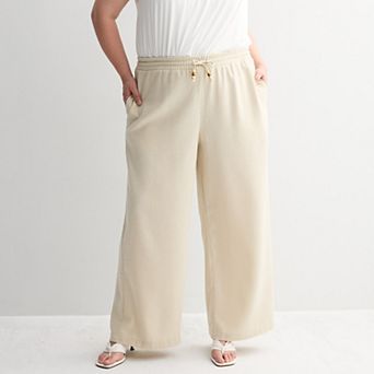 Plus Size INTEMPO™ Wide Leg Printed Pants
