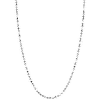 Men's Menster Sterling Silver Ball Necklace