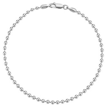 Men's Menster Sterling Silver Ball Bracelet