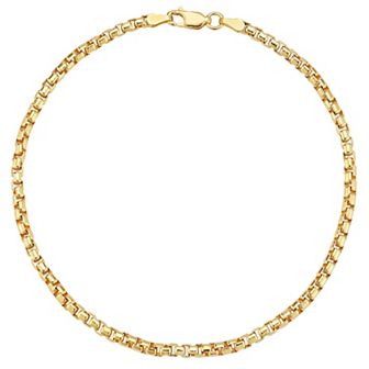 Men's Menster Sterling Silver 3 mm Box Bracelet