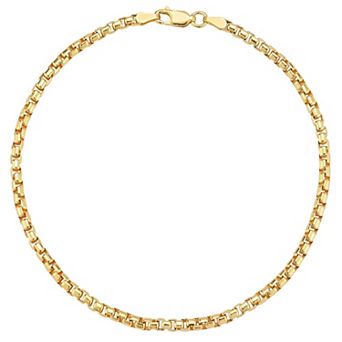 Men's Menster Sterling Silver 3 mm Box Bracelet