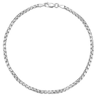 Men's Menster Sterling Silver 3 mm Box Bracelet