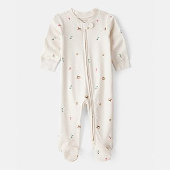 Baby Carter's Holiday Print Sleep & Play Pajamas