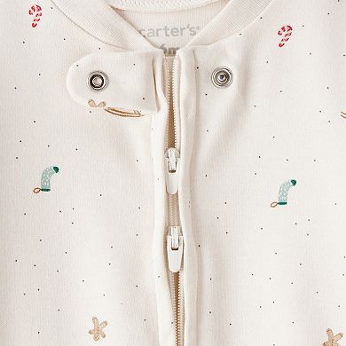 Baby Carter's Holiday Print Sleep & Play Pajamas