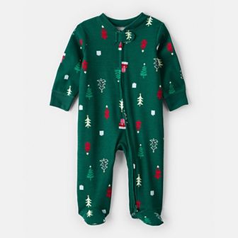 Baby Carter's Christmas Tree Long-Sleeve Sleep & Play Pajamas