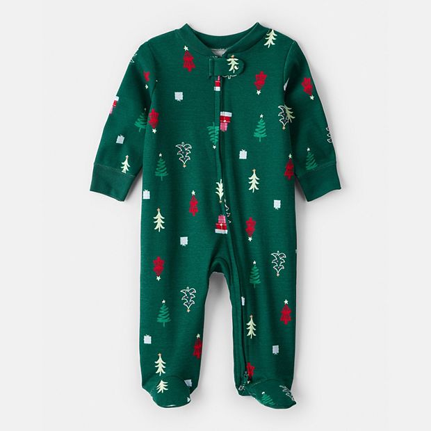 Baby Carter's Christmas Tree Long-Sleeve Sleep & Play Pajamas