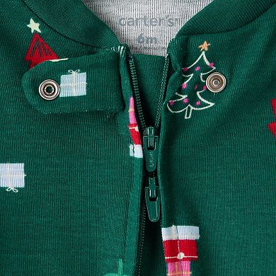 Baby Carter's Christmas Tree Long-Sleeve Sleep & Play Pajamas