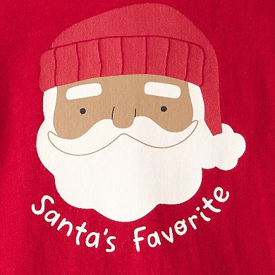 Baby Carter's "Santa's Favorite" Long Sleeve Cotton Bodysuit