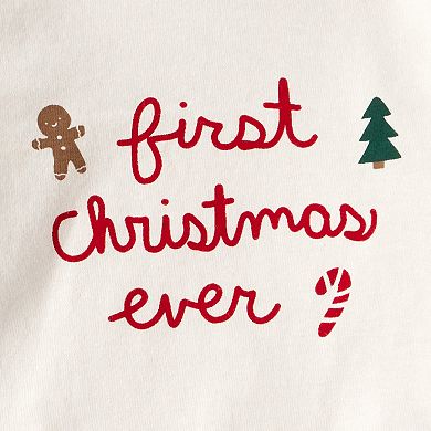 Baby Carter's 2-pc. First Christmas Ever Long-Sleeve Bodysuit & Pant Set