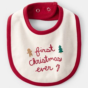 Baby Carter's "First Christmas Ever" Holiday Bib