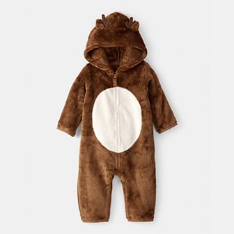 Baby Carter's Reindeer Hooded Jumpsuit