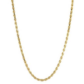 Men's Menster Sterling Silver 3 mm Rope Necklace