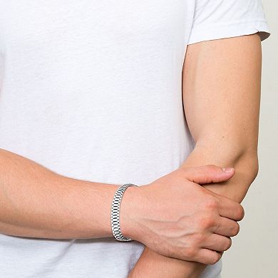 Men's Menster Sterling Silver 11 mm Bold Link Bracelet