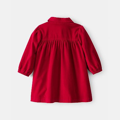 Baby Girl Carter's Long-Sleeve Corduroy Dress
