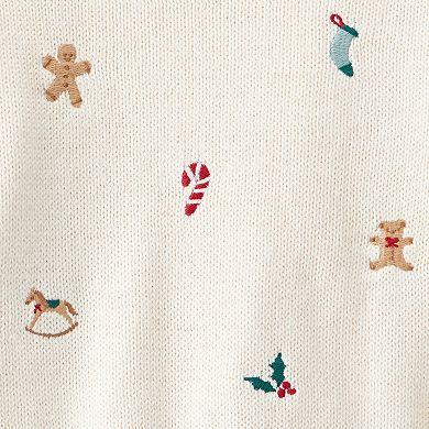 Baby Boy Carter's Holiday Print Long Sleeve Sweater & Pant Set