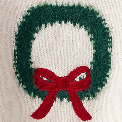 Baby Girl Carter's 2-pc. Wreath Long Sleeve Sweater & Pant Set