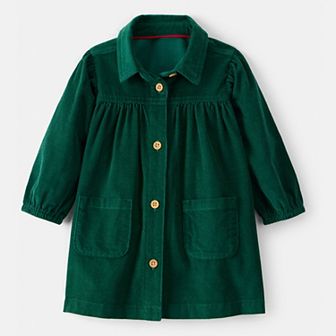 Baby Girl Carter's Long Sleeve Corduroy Dress