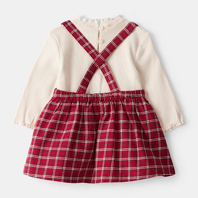 Baby Girl Carter's 3-pc. Plaid Print Tee, Skirt & Tight Set