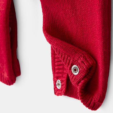 Baby Boy Carter's Gingerbread Print Long-Sleeve Overall Set