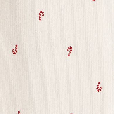 Baby Girl Carter's 2-Piece Candy Cane Print Long Sleeve Top & Dress Set