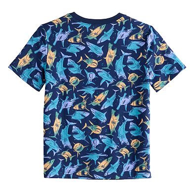 Boys 4-12 Jumping Beans® Shark Pattern Graphic Tee