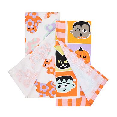 Celebrate Together™ Halloween Flower Power Ghosts 2-pk. Kitchen Towel Set