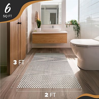 Nevlers 2 ft. x 3 ft. White Anti Slip Rug Pad for Hard Surface Flooring