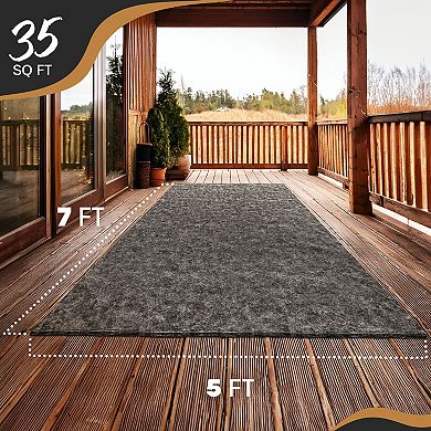 Nevlers 5 ft. x 7 ft. Non-Slip Felt Rug Pad for Carpet Padding