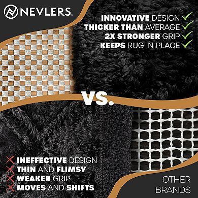 Nevlers 8 ft. x 10 ft. White Anti Slip Rug Pad for Hard Surface Flooring
