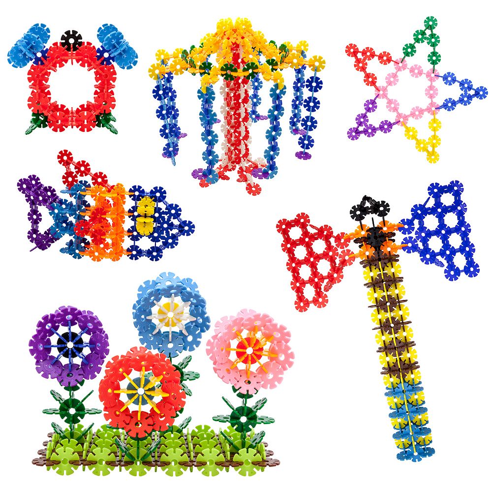 PicassoTiles 600 PC Rainbow Interlocking Plastic Disc, Building Chip ...