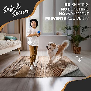 Nevlers 4 ft. x 6 ft. Non-Slip Felt Rug Pad for Carpet Padding