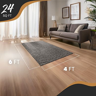Nevlers 4 ft. x 6 ft. Non-Slip Felt Rug Pad for Carpet Padding