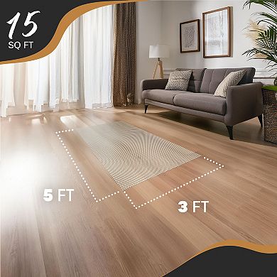Nevlers 3 ft. x 5 ft. White Anti Slip Rug Pad for Hard Surface Flooring