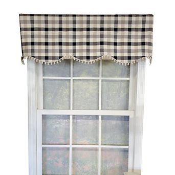 Ruskin Check Provance 3" Rod Pocket Lining Luxurious And Elegant Window Treatment Valance