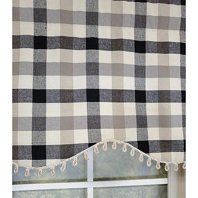 Ruskin Check Provance 3" Rod Pocket Lining Luxurious And Elegant Window Treatment Valance