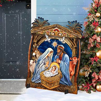 32-inch Nativity Outdoor Decor Yard Decor by G. Debrekht - Nativity Holiday Decor