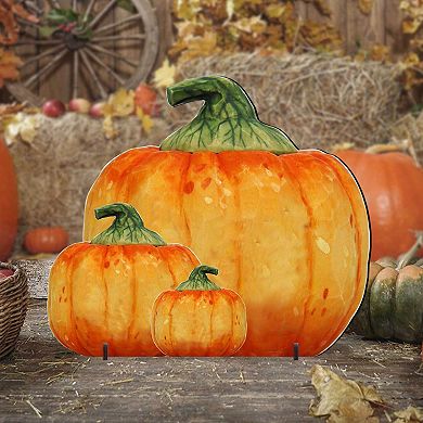 Harvest Pumpkin Halloween 36" Tall Outdoor Decor by G. DeBrekht Thanksgiving Halloween Décor