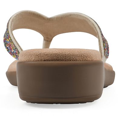 Cliffs by White Mountain Becharm Women's Thong Sandals