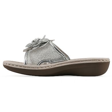 Cliffs by White Mountain Chill Women's Floral Wedge Sandals