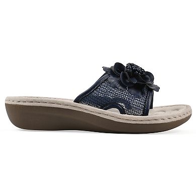 Cliffs by White Mountain Chill Women's Floral Wedge Sandals
