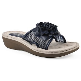 Cliffs by White Mountain Chill Women's Floral Wedge Sandals